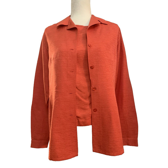 Seidensticker Women’s Size 8 Twofer Top 100% Silk Long Line - Picture 1 of 12